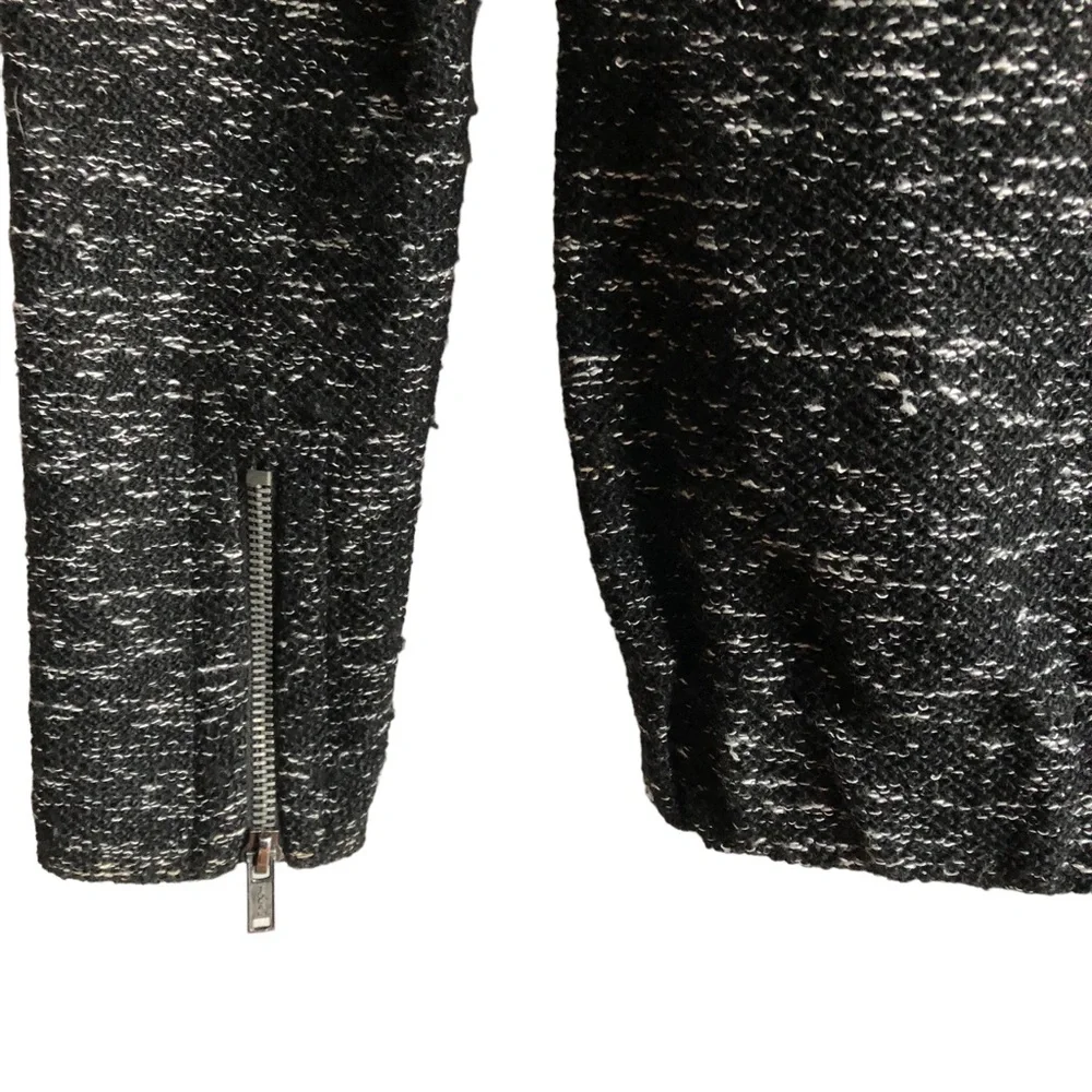 Maison Scotch Hoodie Size Small Black Heathered Lurex - Picture 5 of 11
